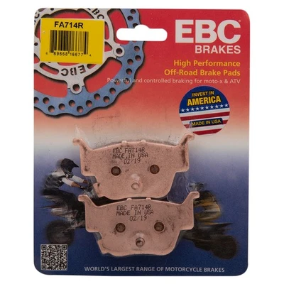 Zapatas de freno acanaladas EBC para Honda SXS700M2 2017-2018 Pioneer 700 Deluxe UTV traseras Foto 1 de 2