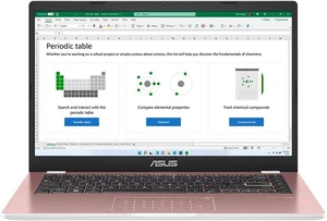 ASUS VivoBook E410MA 14'' Celeron N4020 64GB 4GB HD Win 10 Rose Gold Laptop - Picture 1 of 3