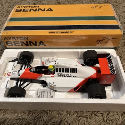MCLAREN HONDA MP 4/5B #27 WORLD CHAMPION AYRTON SENNA 1990 MINICHAMPS  1/18 - Image 1 of 4