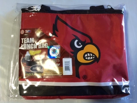 Louisville Cardinals Insulated soft side Lunch Bag Cooler New NCAA - BIg Logo Cover