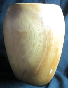Hand Made Wooden Vase 2024 Artist Signed Turned "Texas Umbrella Wood" Vase - Picture 1 of 7