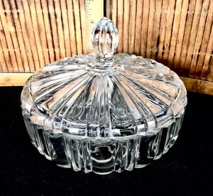 Antiguo plato de caramelo de café Anchor Hocking 1936-40 de colección con tapa / EE. UU. - Imagen 1 de 5