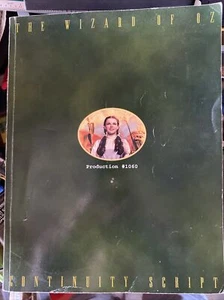 The Wizard Of Oz Continuity Script Production #1060 Turner Entertainment MGM-UA  - Bild 1 von 2
