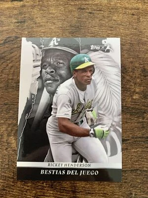 2022 Topps X Juan Soto Bestias Del Juego Silver /99 Rickey Henderson #47 - Image 1 of 4