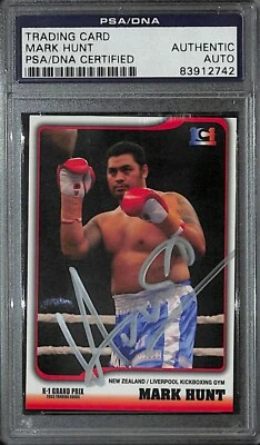 Mark Hunt Signed 2003 Epoch K-1 Grand Prix Card 24 PSA/DNA COA UFC Pride FC Auto - Image 1 of 4