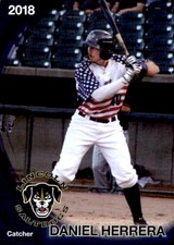 2018 Lincoln Saltdogs Team Issue 8 Daniel Herrera Albuquerque New Mexico NM Card