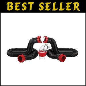 20-Foot Dominator RV Sewer Hose Kit with Clearview Adapter & Drip Caps - Picture 1 of 10