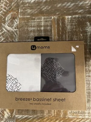 4moms Breeze Playard Sábanas NUEVO Bebé Moisés Muebles Lavables 2-PACK Nuevo Foto 1 de 2