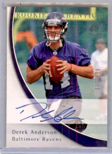 2005 SP Authentic Derek Anderson Rookie Autograph #190 367/850 BALTIMORE RAVENS - Picture 1 of 2