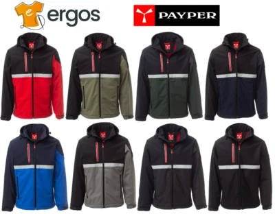 PAYPER WISE Softshelljacke Atmungsaktives Futter Wasserdicht Reflextaschen - Bild 1 von 2
