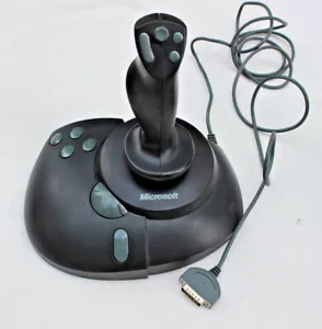 MICROSOFT 9-PIN USB JOYSTICK SIDE WINDER –PRECISION PRO NO. X03-57540 WORKS GOOD - Picture 1 of 8