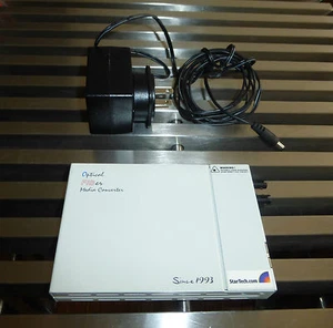 Star Tech Optical Fiber to UTP Ethernet Media Converter ET90110ST RJ45 - Photo 1/6