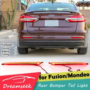 LED Reflector Rear Bumper Tail Light for Ford Fusion Mondeo 2019 2020 Brake Lamp - Picture 1 of 7