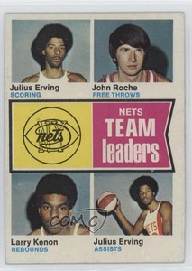 1974-75 Topps Julius Erving John Roche Larry Kenon #226 Rookie RC HOF