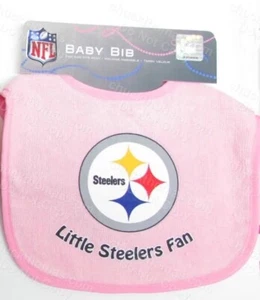 Pittsburgh Steelers NFL All Pro Baby Bib by Wincraft Pink - Picture 1 of 1