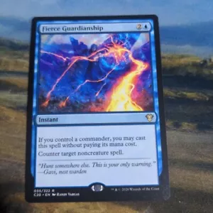 MTG Fierce Guardianship - Commander - Regular Rare - ENG - NM Condition - Picture 1 of 6