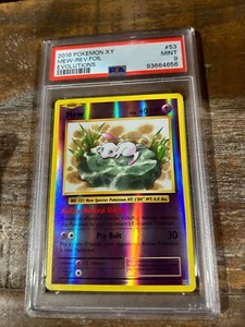 POKEMON 2016 Evolutions XY MEW Reverse Foil #53 PSA 9 Mint RARE 2 - Picture 1 of 2