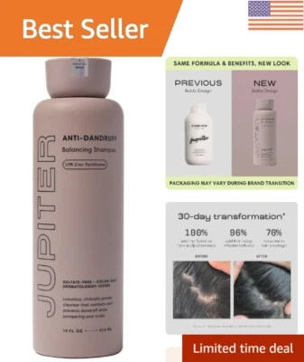 Hydrating  Anti-Dandruff Shampoo for Flaky Scalp – Gentle & Color-Safe 14 fl oz - Image 1 of 4