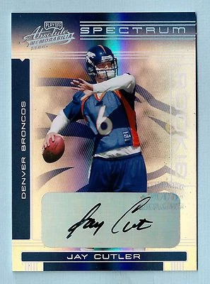 JAY CUTLER 2006 PLAYOFF ABSOLUTE SPECTRUM RC AUTOGRAPH AUTO #106/125- BRONCOS!! - Image 1 of 2