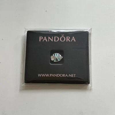 Authentic Pandora 🌟 Mini Floating Locket Blue Fish 🌟 925 ALE - Image 1 of 4