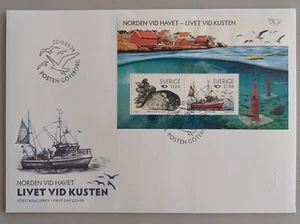 Sweden 2010 Cachet FDC Life at the Shore Fishing Boat - Picture 1 of 1