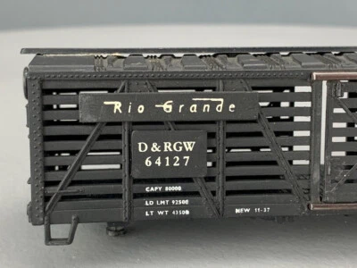 HO TEMPO 40’ Stock Car D&RGW # 64127 Body Only HO4265 - Image 1 of 4