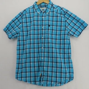Soulcal & Co Shirt Mens Adult Size Large Blue Short Sleeve Button-Down Casual - Picture 1 of 12