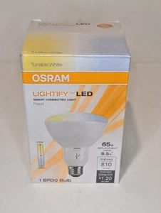 SYLVANIA-OSRAM LIGHTIFY LED SMART BULB BR30, 810 LUMENS, 6500K TUNABLE WHITE - Picture 1 of 9