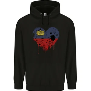 Love Liechtenstein Flag Liechtensteiner Day Football Childrens Kids Hoodie - Picture 1 of 3