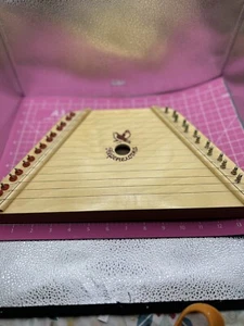 Vtg THE MUSIC MAKER Wooden Lap Harp Nepenenoyka. 15 string Musical Instrument.  - Picture 1 of 9