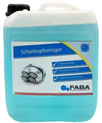 FABA CHEMIE Scherkopfreiniger für Philips, Braun 5Liter clean and renew inkl. Auslaufhilfe