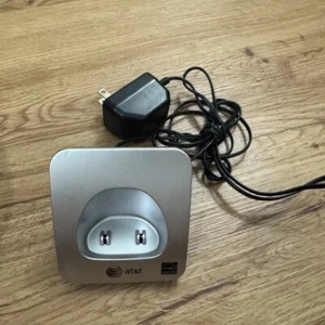 AT&T Cordless Phone Model CL83213 Replacement Charger Base With Power Adapter - Picture 1 of 4