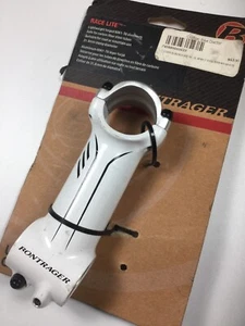 Bontrager Race Lite 31.8mm, 7* Rise, 100mm Handlebar Stem White - Picture 1 of 3