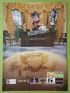 Mario Party 5 Print Ad Game Poster Art PROMO Original Gamecube Nintendo Advert - Picture 1 of 2