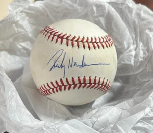 Rickey Henderson Signed Bobby Brown Official American League Baseball - Picture 1 of 6