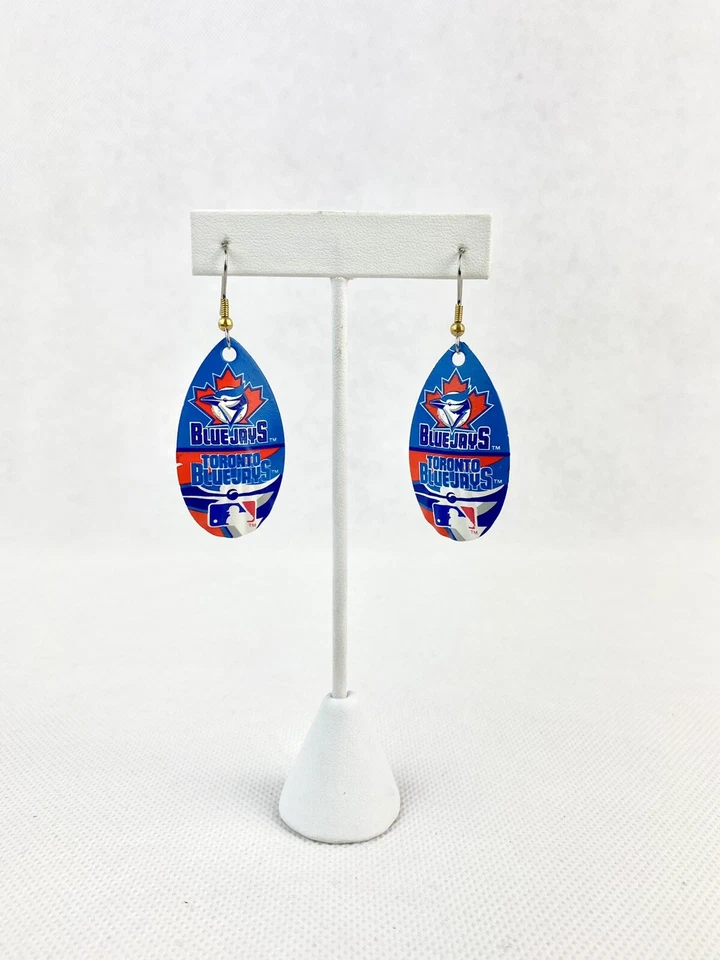 MLB Toronto Blue Jays Vintage Teardrop Spinner Women’s Hook Earrings - Image 1 of 1