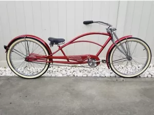 1995 ORIGINAL Dyno-Coaster stretch low-rider RED 26 IN Springer Suspension - Picture 1 of 5