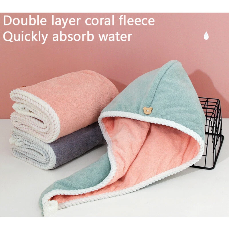 Magic Instant Rápido Secado Rápido Cabello Rápido Turbante Baño Cabello Toalla Envoltura para la Cabeza Sombrero Gorra Foto 1 de 4