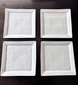 PILLIVUYT Quartet Square Plate 32cm 4 Set Used Excellent+ From Japan - Picture 1 of 3