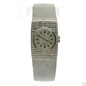 Vintage Orient White Gold Plated Ladies Wristwatch 21 Jewel Watch Mechanical 6.5 - Picture 1 of 6