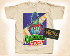 Dinosaurs Attack T SHIRT Tee Movie Poster Vintage Natural Tee sizes S to 5XL