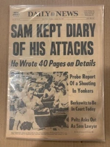 "SON of SAM" David Berkowitz original complete .44 Caliber killer 1977 news - Picture 1 of 1