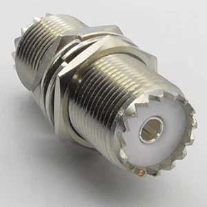 SO239 UHF Chassis Panel Mount Female Socket Bulkhead Adaptor PL259 Plug Coupler - Picture 1 of 4