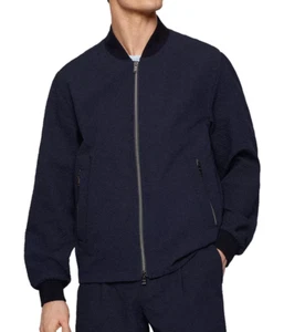 Hugo Boss Men's Hanry Bomber Jacket in Dark Blue, 46R - Picture 1 of 2