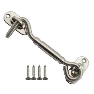 1PC Stainless Steel Hook and Eye Door Latch Cabin Lock Window Catch Shed Gate... - Picture 1 of 5