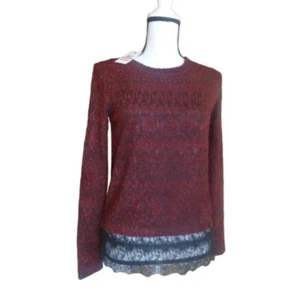 Maglione con pizzo Jessica Simpson Junior's Luna $59,00, velluto rosso, XS - Foto 1 di 7