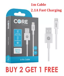 USB iPhone Charger Fast For Apple Long Cable USB Lead 5 6 7 8 X XS XR 11 12 Pro - Picture 1 of 12