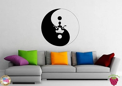 Pegatinas de Pared Vinilo Calcomanía Yin Yang Símbolo Chino Filosofía (z1104) Foto 1 de 3