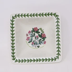 Portmeirion Botanic Garden Square Bowl 6.5" Rhododendron NEW Porcelain - Picture 1 of 12