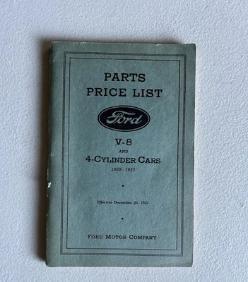 Libro de piezas mecánicas Ford 1928 1929 1930 1931 1932 modelo Deuce A y B Foto 1 de 4